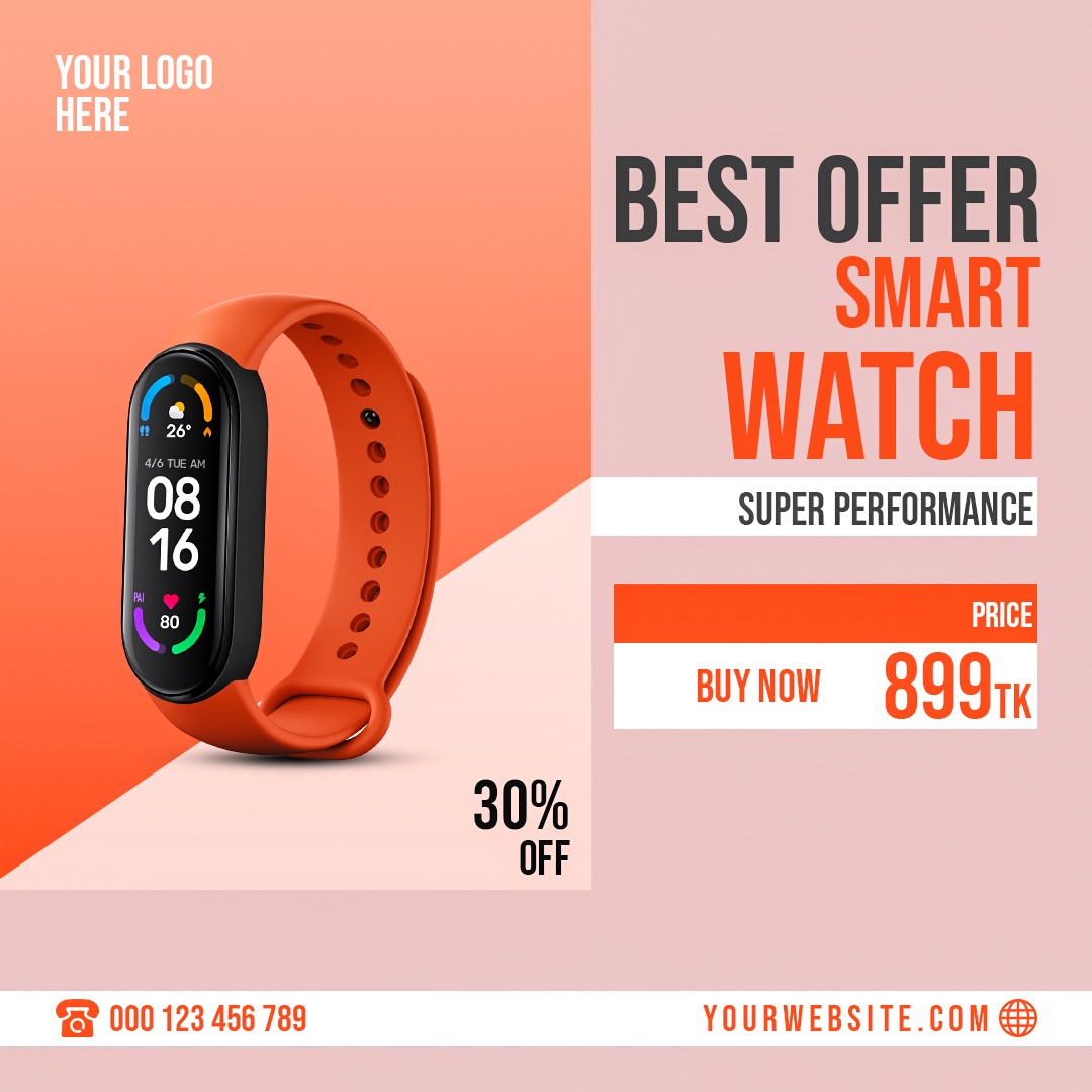 Check out new work on my <a href="/Behance/">Behance</a> profile: "Smart Watch Social Media Post Design." be.net/gallery/152113… #advertisingdesign #adsdesign #postdesign #bannerdesign