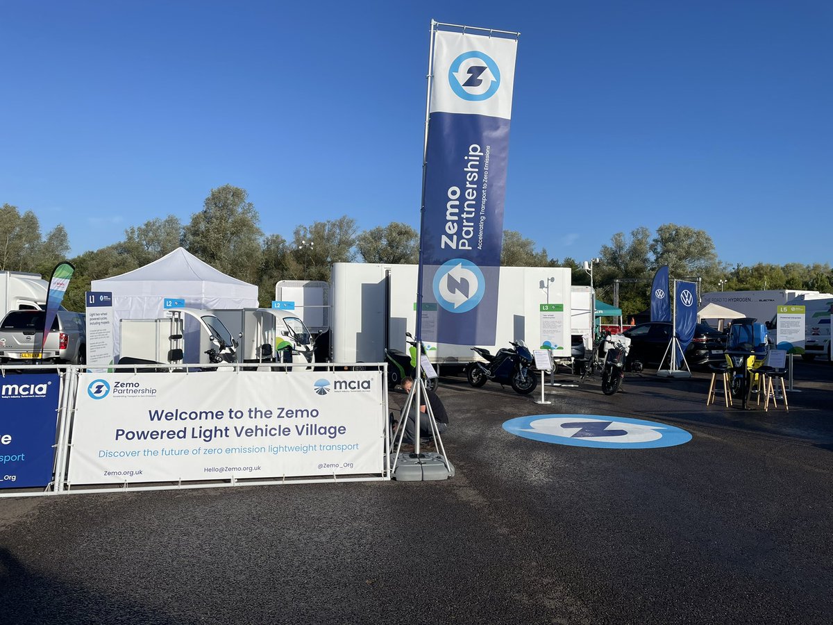aeastlake's tweet photo. Sun shining and @Zemo_Org stands in Govt pavilion and our #PLV village looking great and ready for @lcv_event #lcv2022 Look forward to seeing many old friends and new faces here over the next 2 days as we accelerate to ZE transport https://t.co/xxKMWClnx8