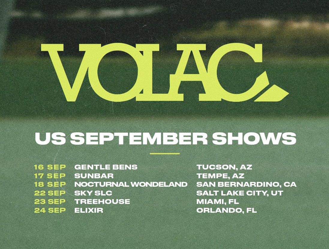 America! We are coming for September ‘s shows!