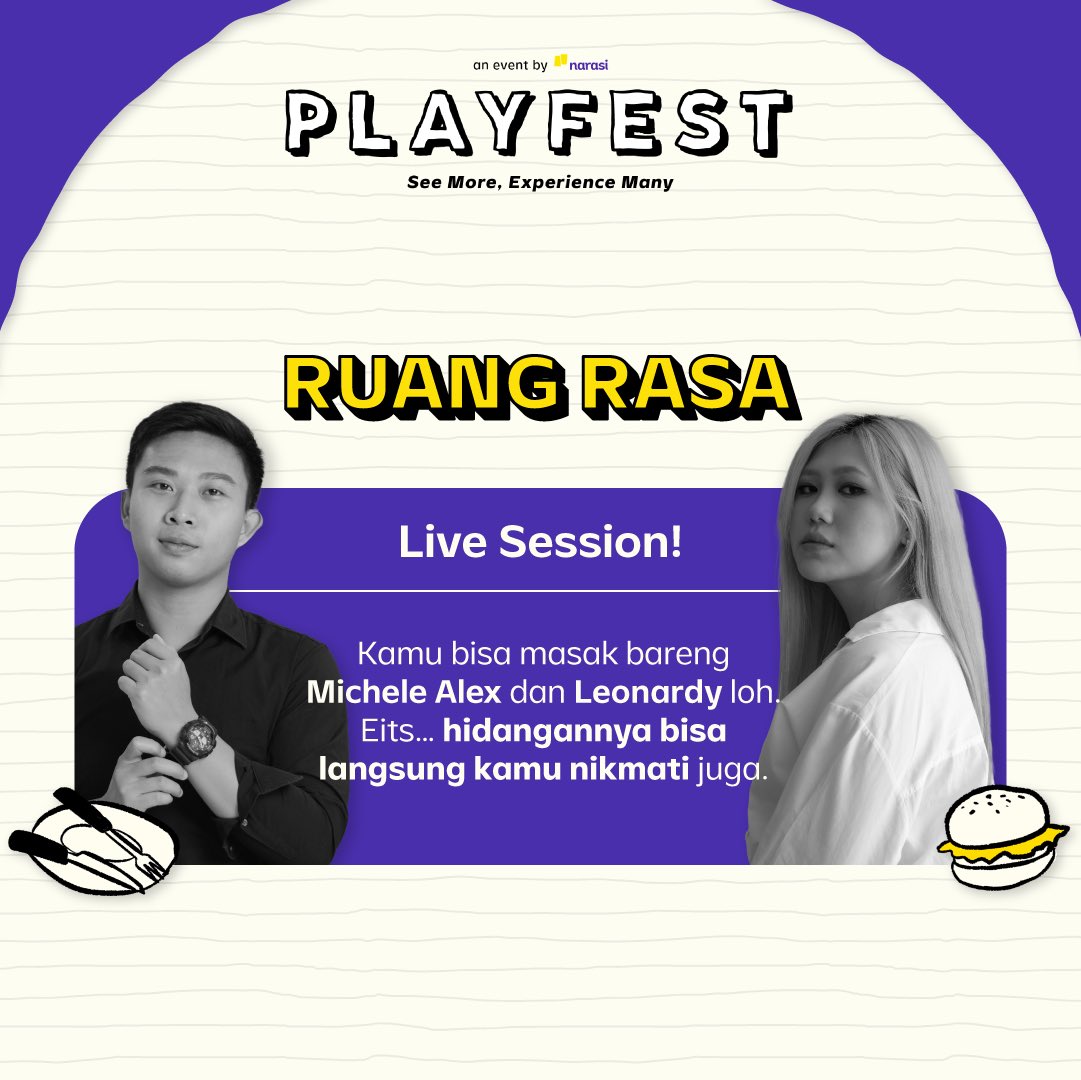 playfestnarasi's tweet image. Ada banyak aktivasi dan instalasi menarik yang bakal buat pengalaman mu di Playfest makin seru!!!🤩

Yuk buruan dapetin tiketnya dan kita seru-seruan bareng di Ideas Collaboration! | Playfest

#Playfest2022 #ReactivateYourSense