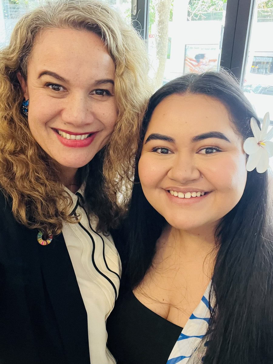 JasC_Ocean2030's tweet photo. Honoured to meet this amazing human @Brianna_Fruean who at 11 was #actingonclimate for Samoa and the Pacific. #followtheenergy because #timesup - this is the future and she is here now 🌊 @GlblCtzn @TerenceJey @SarahMeredithAU @OceanDecadeAus (and yes that’s my real hair) https://t.co/Q1ya7yiKg2