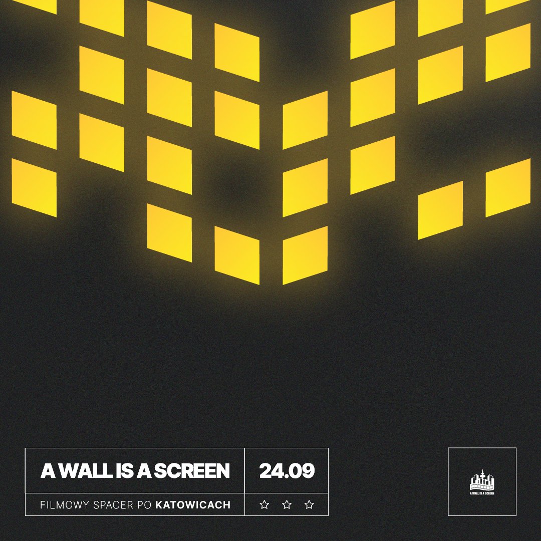 ArsIndependent's tweet photo. I want to believe!
A Wall is a Screen już 24 września o 20.00 w Katowicach.
Spacerujemy, oglądamy, podziwiamy kino i architekturę. 
What's not to love?
Zapisujcie w kalendarzach: 
https://t.co/YnNpBWemc6
#Katowice https://t.co/RoqTyM4v5F