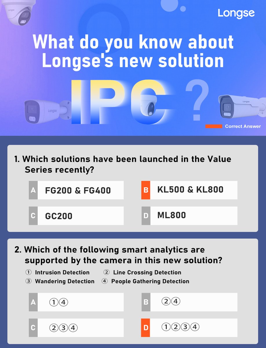 Longse_Group's tweet photo. What do you know about Longse's new solution IPC? Come and check it out ↓
#ipc #new #cctv #security #5mp #8mp #smartcam #videosurveillance https://t.co/fznstKtBgZ