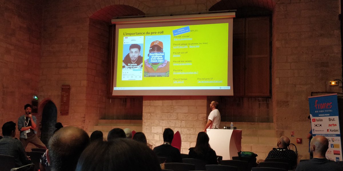 QTGeekes's tweet photo. Dernière journée au @FramesPro avec la conférence "Comment accrocher l'attention du public ?" par @KonbiniFr 
#FramesPro2022 https://t.co/6RAPEEL5oV