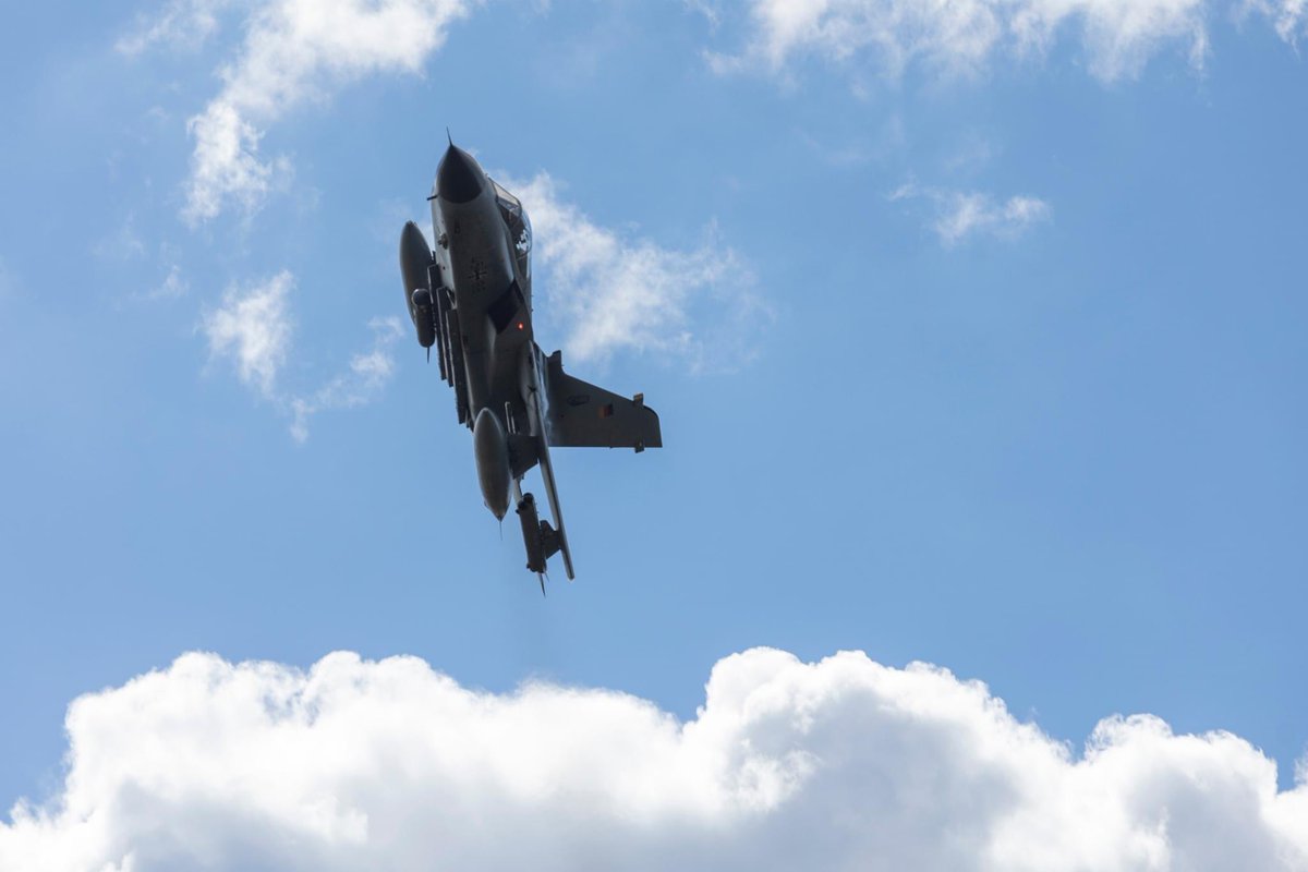 LTU_ArmedForces's tweet photo. Impresive performance of 
🇩🇪@Team_Luftwaffe Eurofighter and Tornado GR-4 fighter jets at the common #LithSOF &amp; @SHAPE_NATO #JTAC exercises in #Lithuania🇱🇹.
#WeAreNATO https://t.co/EmTiPjAejK