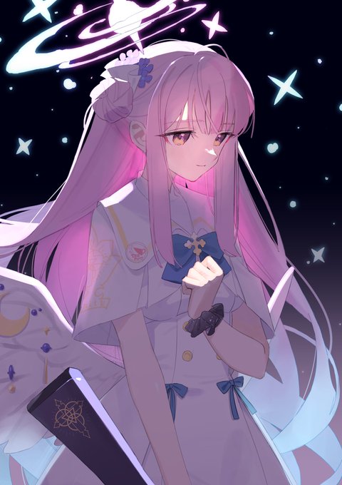 ユ*ウ様 ブルアカ 空崎ヒナ 額装イラスト「陽ひらく彼女たちの