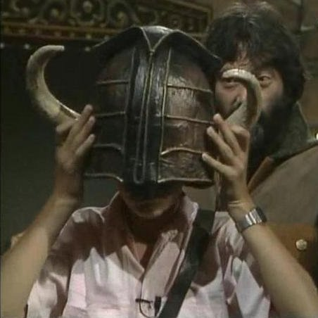Knightmare Series 1 Quest 1 (7th September 1987): Treguard (Hugo Myatt), dungeoneer David Campbell and the Helmet of Justice