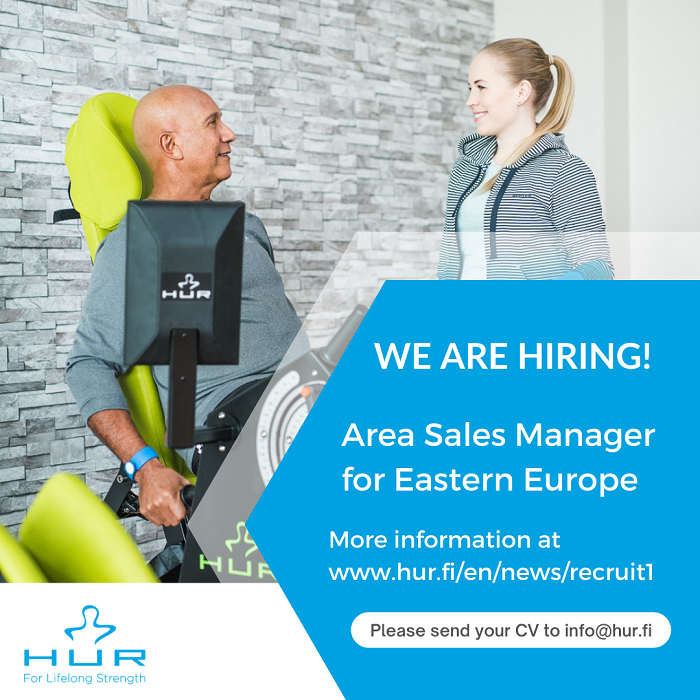 The HUR air resistance exercise equipment is manufactured in Finland, and distributed in over 30 countries through an international network of distributors. Now we are looking for Area Sales Manager for Eastern Europe. Read more on our website:
hur.fi/en/news/recrui…