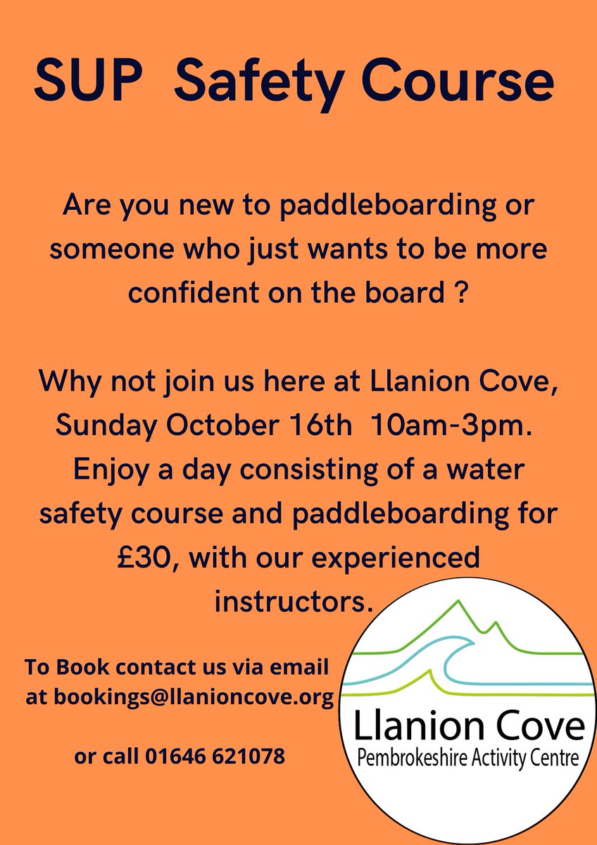 LlanionCove's tweet photo. Bookings being taken now, contact us on 01646 621078 0r email us at bookings@llanioncove.org https://t.co/zkhkbS1Pkv