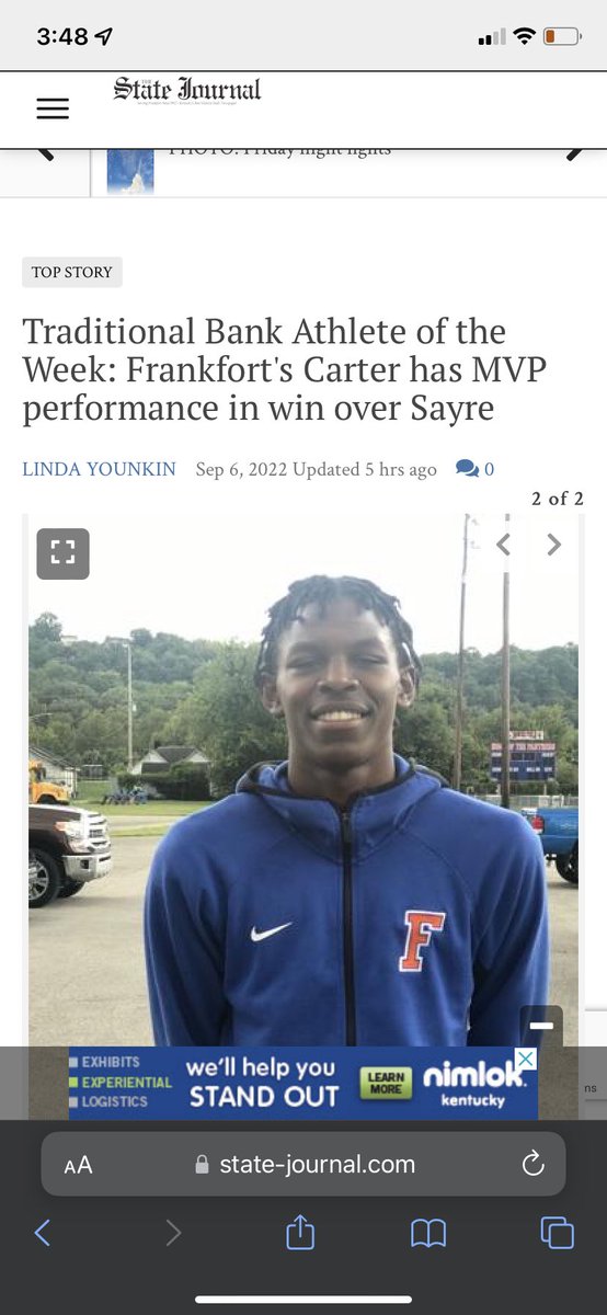 unior04's tweet photo. First mvp now player of the week. @kwc_football @LouisvilleFB @UKFootball https://t.co/75zP7UvaNL