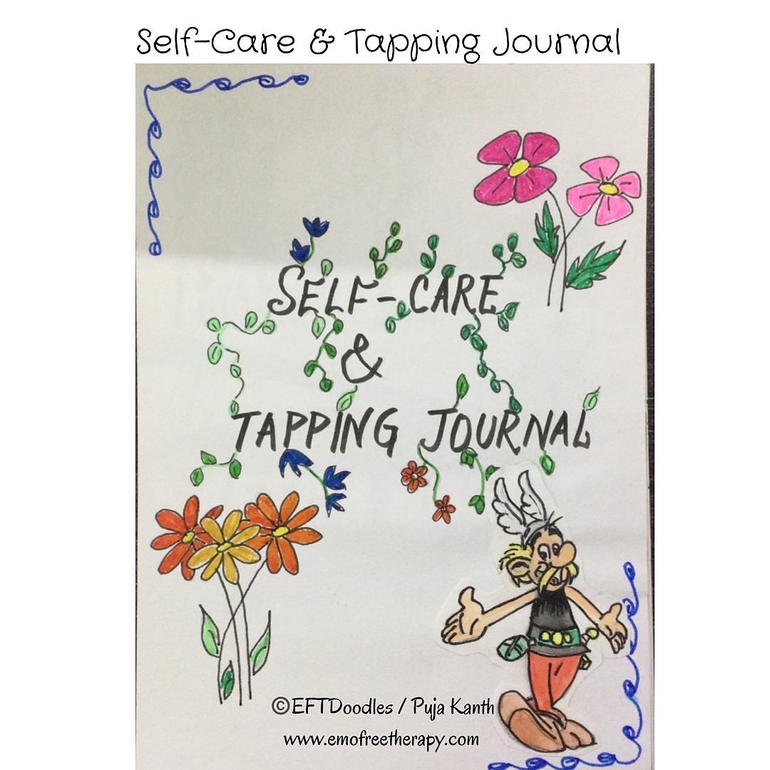 EmofreeTherapy's tweet photo. Creating a tapping journal with statements that have worked for you can be very helpful. I love doodling and painting so that’s an added motivation to create new entries in this journal. 
For doodles, visit https://t.co/AwDmgt2rLb 
IG: EFTDoodles https://t.co/0NUQREJWeu