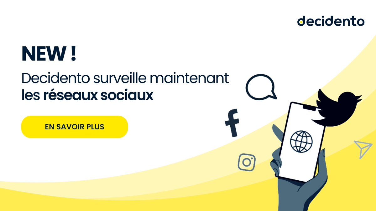 NOUVEAUTÉ DECIDENTO ❗​
Commencez la rentrée en beauté avec Decidento : soyez le premier alerté des projets de recrutement des entreprises de votre région. Surveillez les dernières actualités recrutement des marchés qui vous intéressent 
→ Testez ici : zcu.io/0BIU