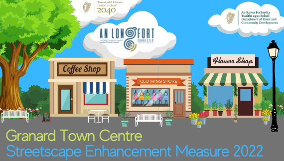 Longford County Council (@longfordcoco) on Twitter photo 📢Calling owners of commercial, residential or unoccupied buildings in #Granard! Apply now for the Streetscape Enhancement Measure 2022.
Find out more➡️bit.ly/StreetscapeEnh…
Closing date for applications is Friday 23 September
#YourCouncil <a href="/LongfordLeo/">LEO Longford</a> <a href="/LongfordPPN/">County Longford PPN Siobhan Cronogue</a> #Community 📢Calling owners of commercial, residential or unoccupied buildings in #Granard! Apply now for the Streetscape Enhancement Measure 2022.
Find out more➡️bit.ly/StreetscapeEnh…
Closing date for applications is Friday 23 September
#YourCouncil <a href="/LongfordLeo/">LEO Longford</a> <a href="/LongfordPPN/">County Longford PPN Siobhan Cronogue</a> #Community