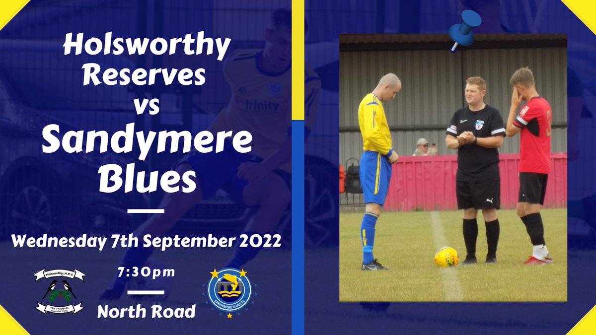 𝙄𝙏'𝙎 𝙈𝘼𝙏𝘾𝙃𝘿𝘼𝙔 🙌 | Another game on the road as we venture into West Devon 🚜

🆚 Holsworthy Reserves
🏟 North Road
🏆 @NorthDevonFL Senior Division
🕢 7:30pm kick-off

Come on you Hawks! 💙🦅

#SBFC #UTB