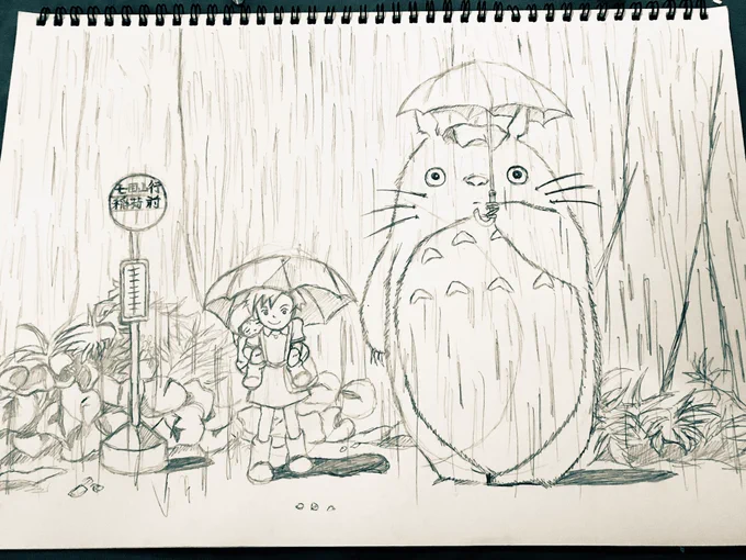 物置きの奥にあった過去のスケッチブックを見てみるといろいろ描いてました! 今まで描いたイラスト忘れているものですね😁 #アナログイラスト #過去絵 #過去絵を晒して絵を描いた気になる #イラスト好きさんと繋がりたい