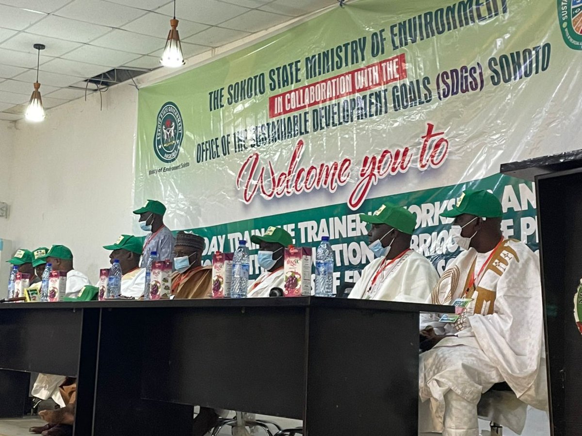 RuwesIntiative's tweet photo. A cross section of government parastatals at the training and workshop by RUWES on the production of briquette products as alternative sources of energy, in Sokoto State, Nigeria. 

#Sustainability #briquette https://t.co/HAynpfCVwe