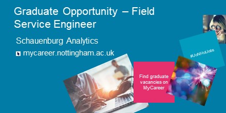 📢Calling Chemistry students! ⚗️⚛️🔬This two year training opportunity with @AnalyticsLtd will make you into a Field Service Engineer 🛠️with a dynamic and varied role 💪 ow.ly/hM0u50KyHqF #UoNHotJobs