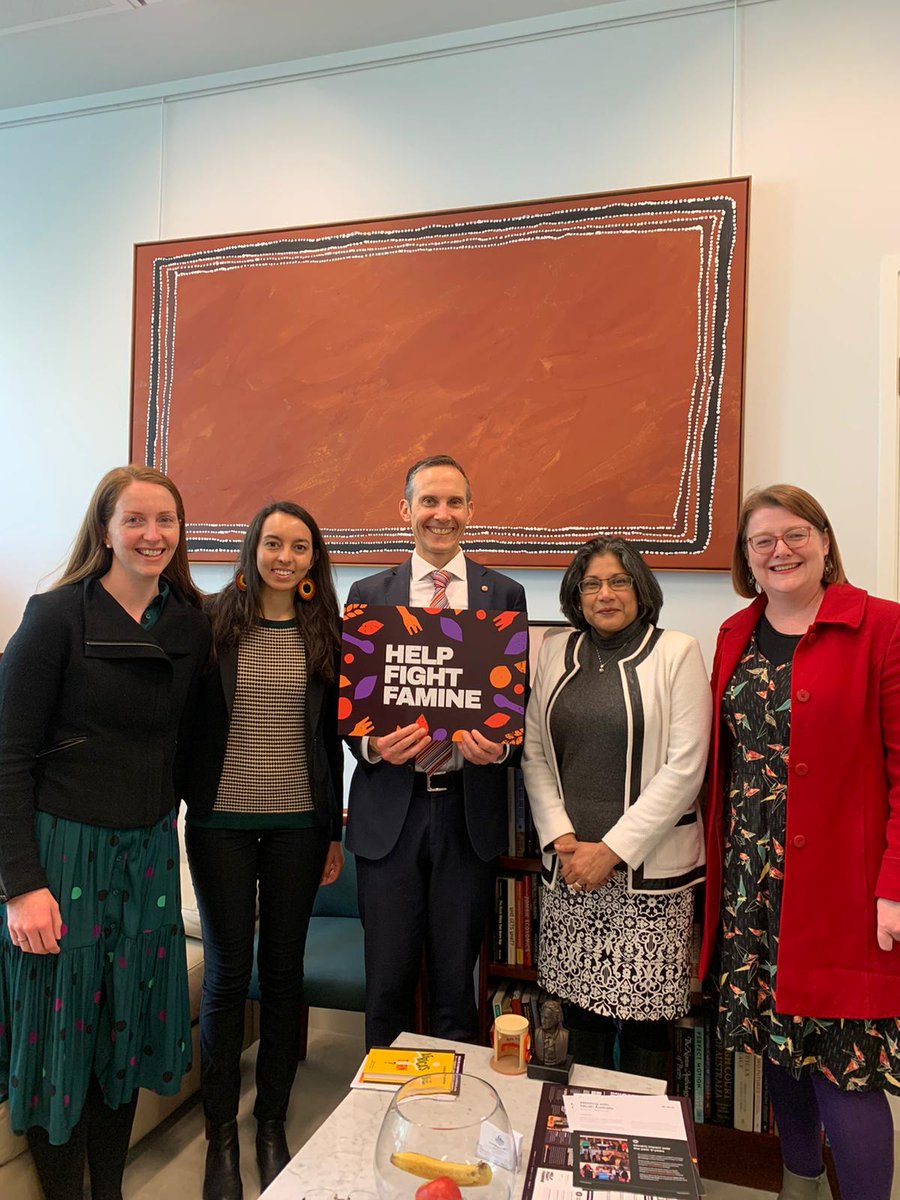 SurekaGoringe's tweet photo. Good conversation with Minister Andrew Leigh about the need to act now to fight famine, and also invest in long term food security and agricultural resilience. #HelpFightFamine @micahaustralia https://t.co/t3OqFNBjqx