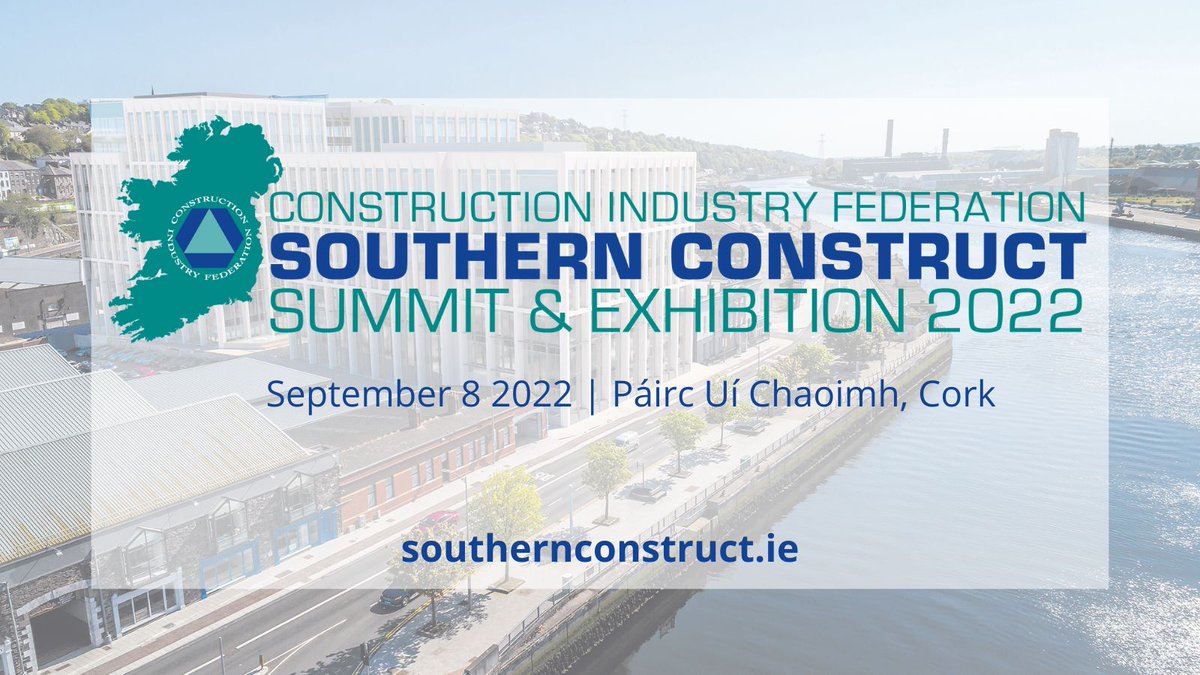 CIF_Ireland's tweet photo. #SouthCon22 takes place tomorrow, showcasing how the modern construction industry operates, with products & services from companies across the industry on display. Attendees will experience live demos, presentations & interactive exhibits. Book here: https://t.co/ttoXE6rwM9 https://t.co/hG7E2iKK9W