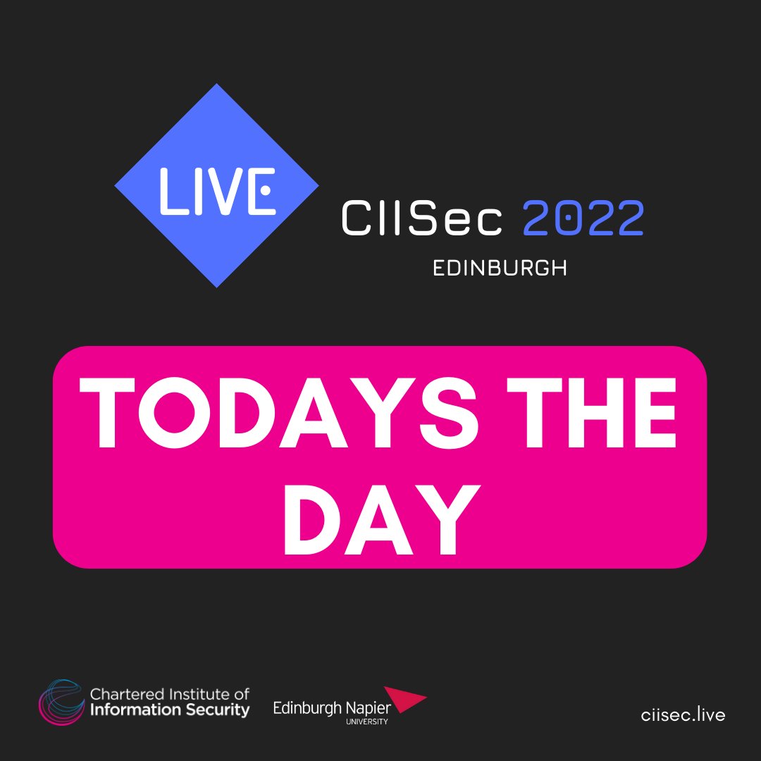 CIISECHQ's tweet photo. We’re so excited to welcome you all to CIISec Live 20 22 this year.
Please tag us in any of your highlights of the event, and use our hashtag #CIISecLIVE2022 .
Have a great day! 🤖
#CIISec #CIISec22 #cyberresilience #cyber #cybersecurity https://t.co/JwcPTFUsqt