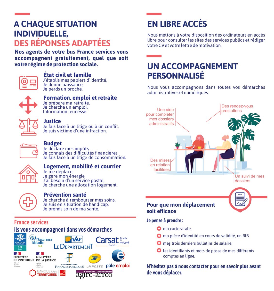 🔴 ÉVÉNEMENT À VIDAUBAN LUNDI 12 SEPTEMBRE 2022

Le BUS FRANCE SERVICES D'ACCÈS AUX DROITS s'installe tous les lundis à VIDAUBAN quartier COUA DE CAN à côté de la salle polyculturelle 🤩
 
En savoir plus :
📞: 06 58 43 82 55
📩: busmassifdesmaures@france-services.gouv.fr
