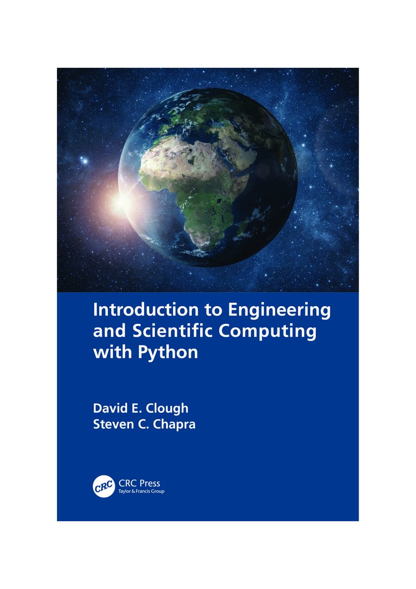 Happy Publication day to Introduction to Engineering and Scientific Computing with Python by David Clough, Steven Chapra! This fantastic book was a delight to work on! Get your copy here:  routledge.com/9781032188942
