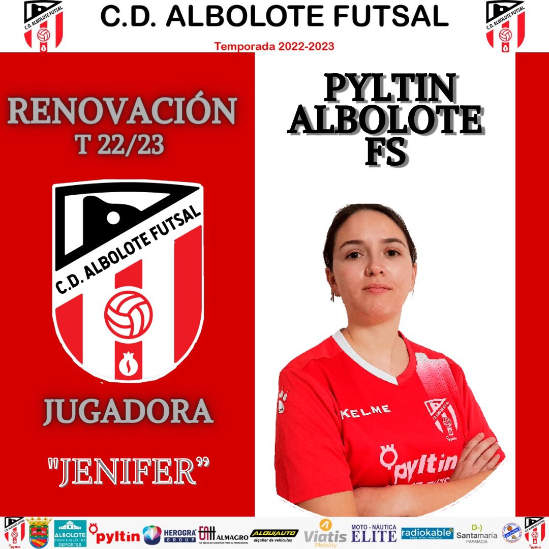 albolote_futsal's tweet photo. ✅ 𝑹𝑬𝑵𝑶𝑽𝑨𝑫𝑶𝑺 | Jenifer y Eva renuevan con el PYLTIN Albolote FS

#VamosAFS #SomosAlbolote https://t.co/YPZsWc4Htd