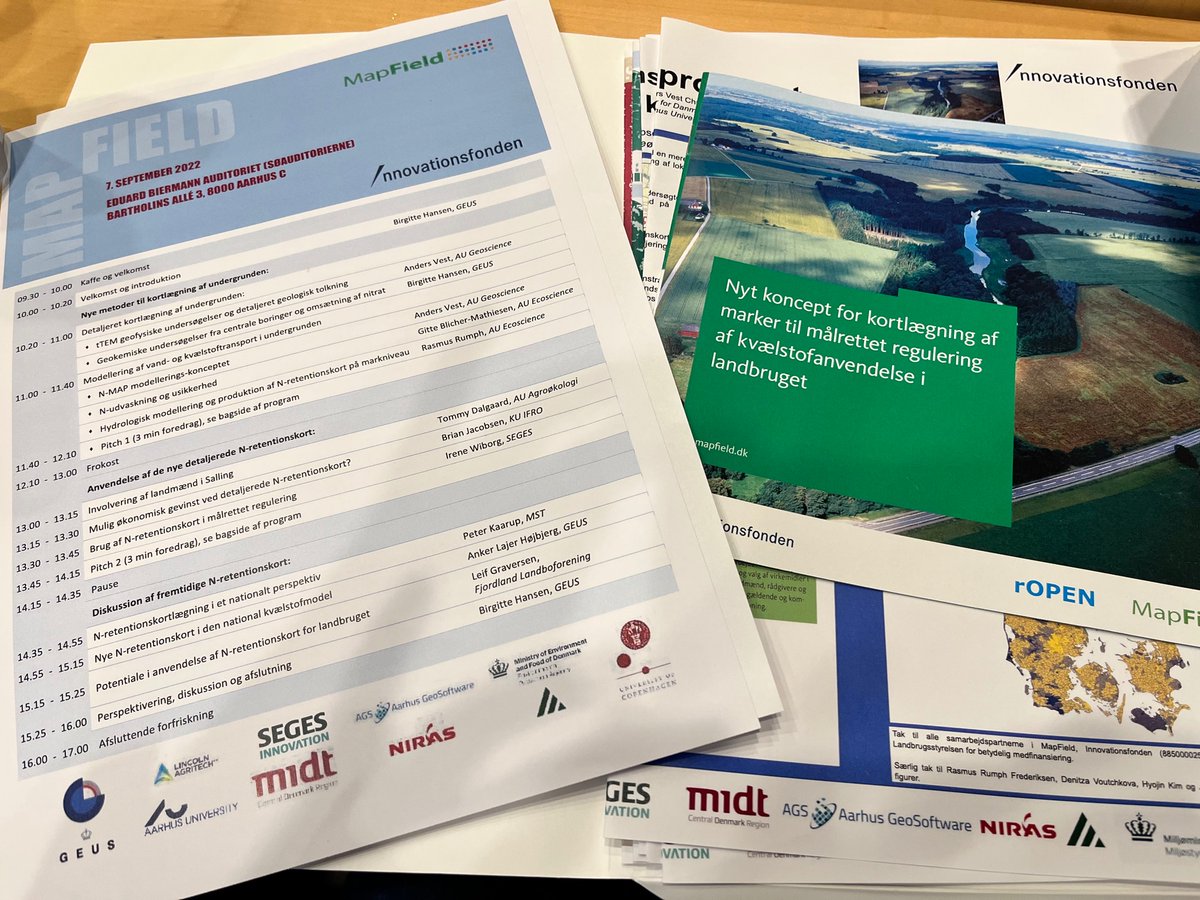 DenitzaV's tweet photo. MapField’s final conference starts now :) it’s going to be an exciting day of presentations about N-retention! #mapfield #groundwater #nitrate @GRUK_GEUS @GRUK_GEUS https://t.co/sawrHtwB1X