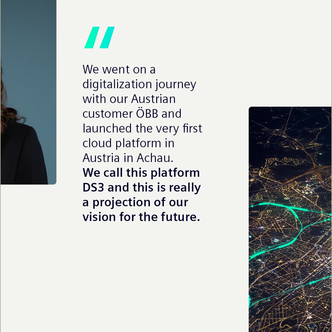 SiemensMobility's tweet photo. #PublicTransport is overloaded, even though it would be the best solution to reduce our carbon footprint. Our approach: digital solutions that improve the existing infrastructure. And thanks to colleagues like @evabscherer, we're well on our way. 
#DestinationDigital