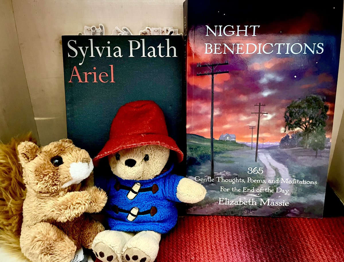 On a cold September day, I pick up Sylvia Plath’s Ariel and @ElizabethMassie’s Night Benedictions for a sliver of peace. Night Benedictions: amzn.to/3TLSxVt