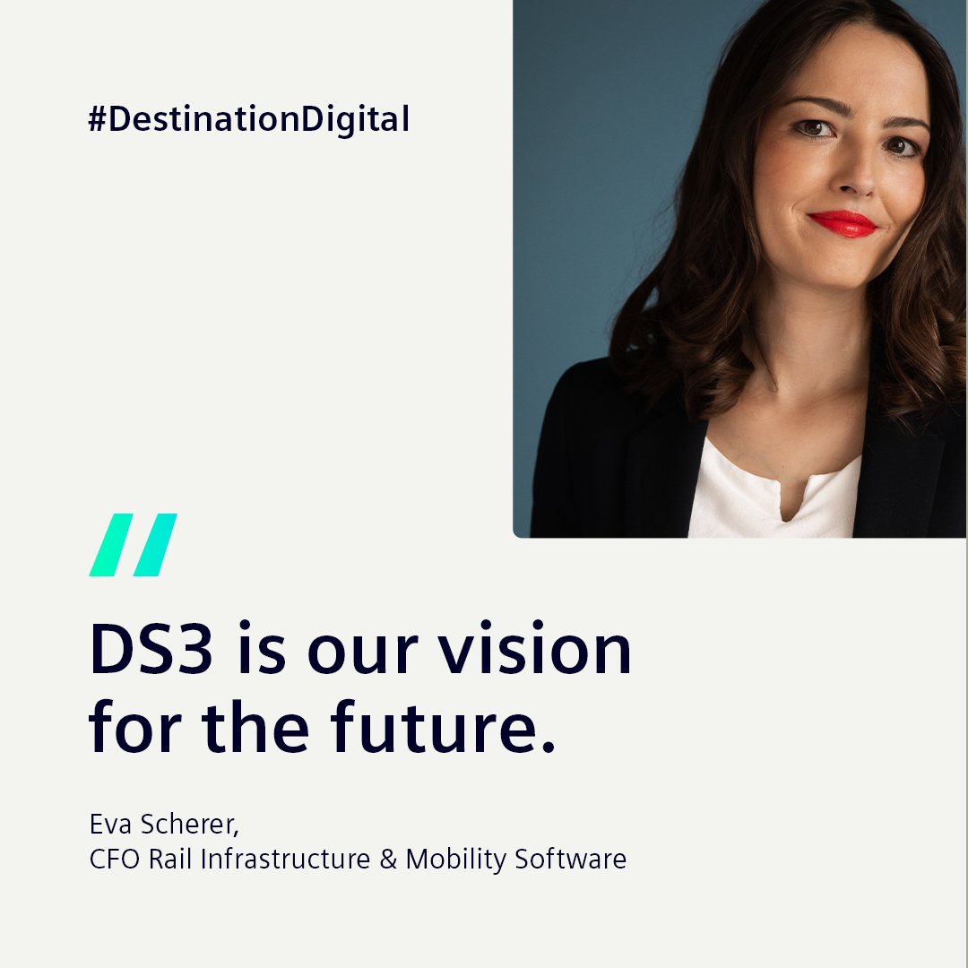 SiemensMobility's tweet photo. #PublicTransport is overloaded, even though it would be the best solution to reduce our carbon footprint. Our approach: digital solutions that improve the existing infrastructure. And thanks to colleagues like @evabscherer, we're well on our way. 
#DestinationDigital