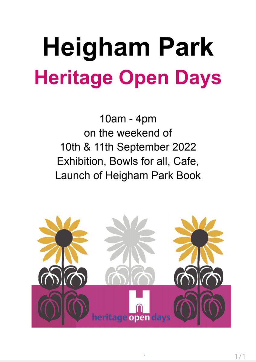 Getting excited for our third year of  Heritage Open Days. Entrance is free and there will be music to enjoy too.