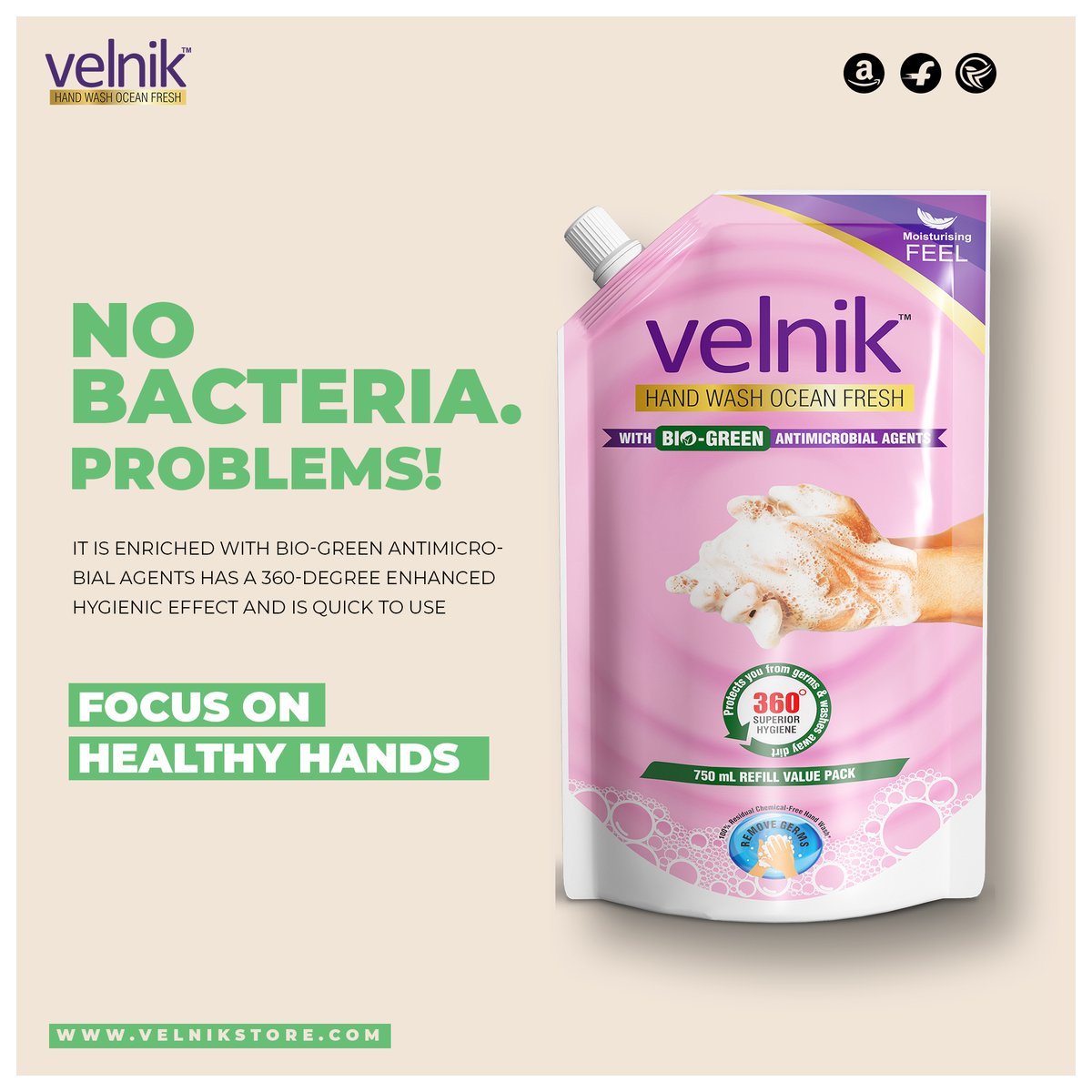 velnik_Indialtd's tweet photo. It Is Enriched With Bio-Green Antimicrobial Agents Has A 360 Degree Enhanced Hygienic Effect And Is Quick To Use💧👏🏻
Available on:- https://t.co/kyARCNNUcO
Amazon:- https://t.co/iBqByVB4h7
#VelnikHandWash #LiquidHandwash #HandWash #HandCare #GermsFree #Velnik #VelnikIndia https://t.co/hgS97OocOR