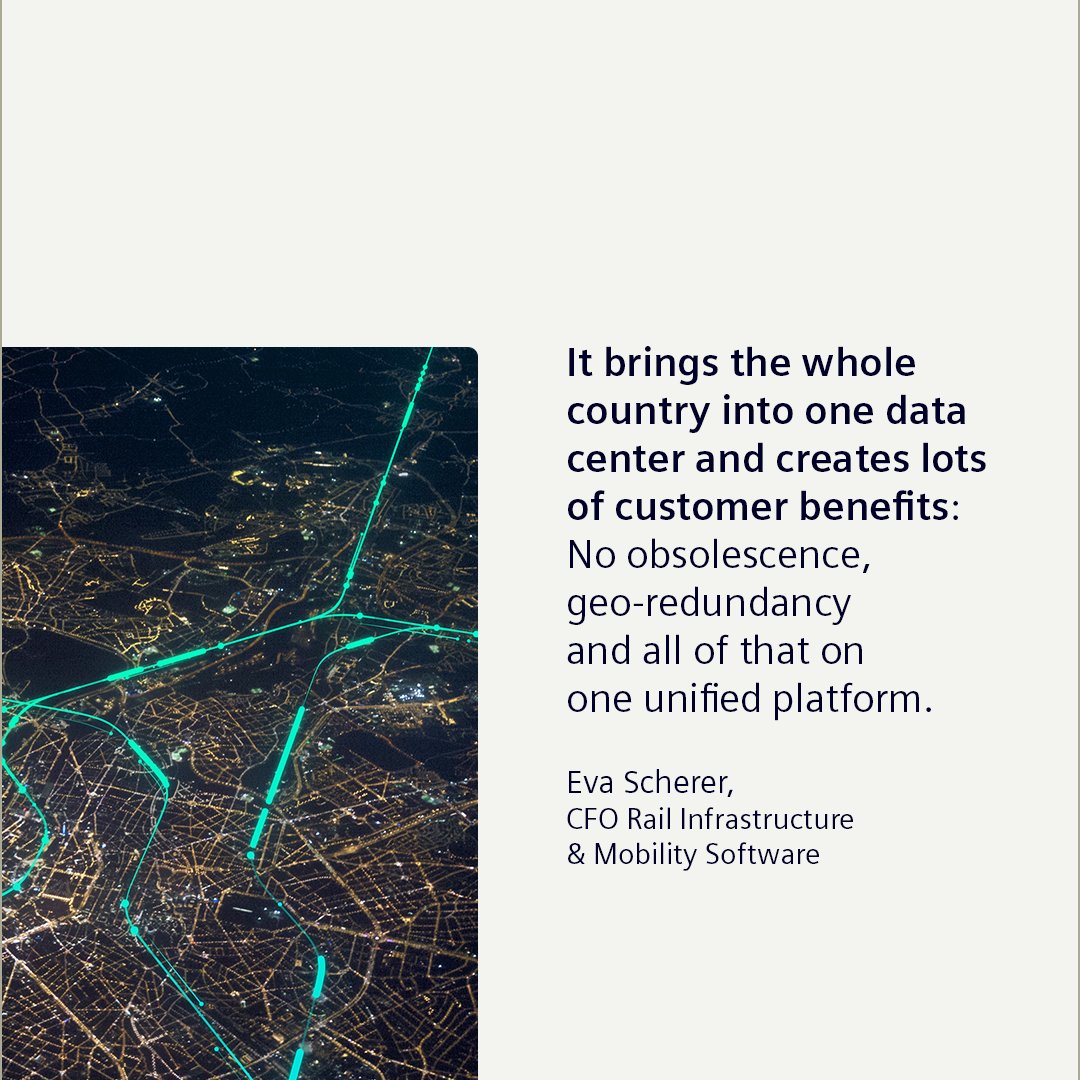 SiemensMobility's tweet photo. #PublicTransport is overloaded, even though it would be the best solution to reduce our carbon footprint. Our approach: digital solutions that improve the existing infrastructure. And thanks to colleagues like @evabscherer, we're well on our way. 
#DestinationDigital