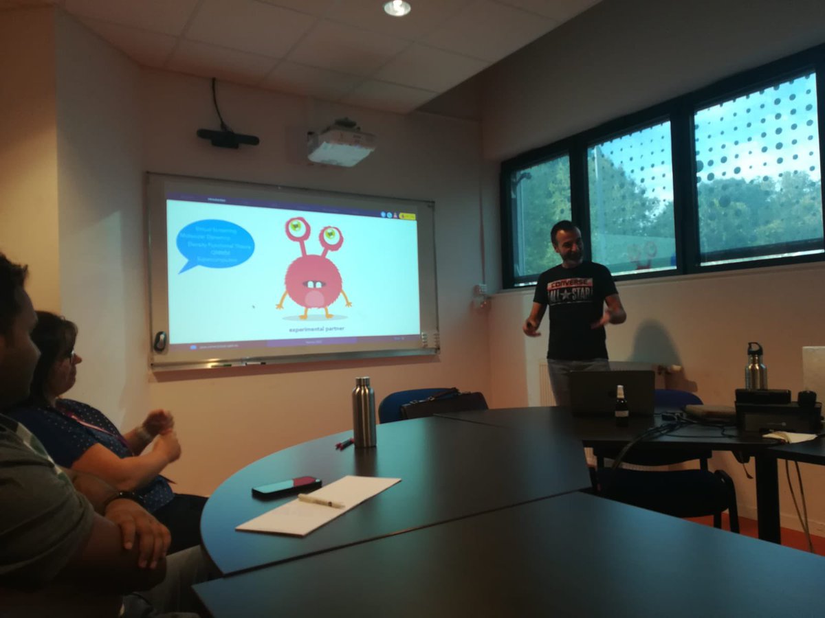 Adele_D_Laurent's tweet photo. Back to MODES team seminar @CeisamLab with @jpcer0n talking about drug design 💊in 🧬🦠 ! @NantesUniv @cudsanjavier @UPCTnoticias https://t.co/MFr6WSexRs