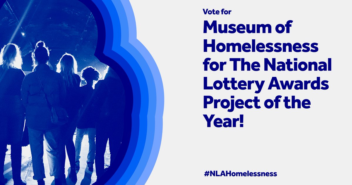 The Museum of Homelessness is building the first national collection for homelessness in the UK. When the pandemic hit, they turned their attention to practical support. 

Vote for them in the #NLAwards by tweeting #NLAHomelessness. @Our_MoH supported by @HeritageFundUK. [6/18]