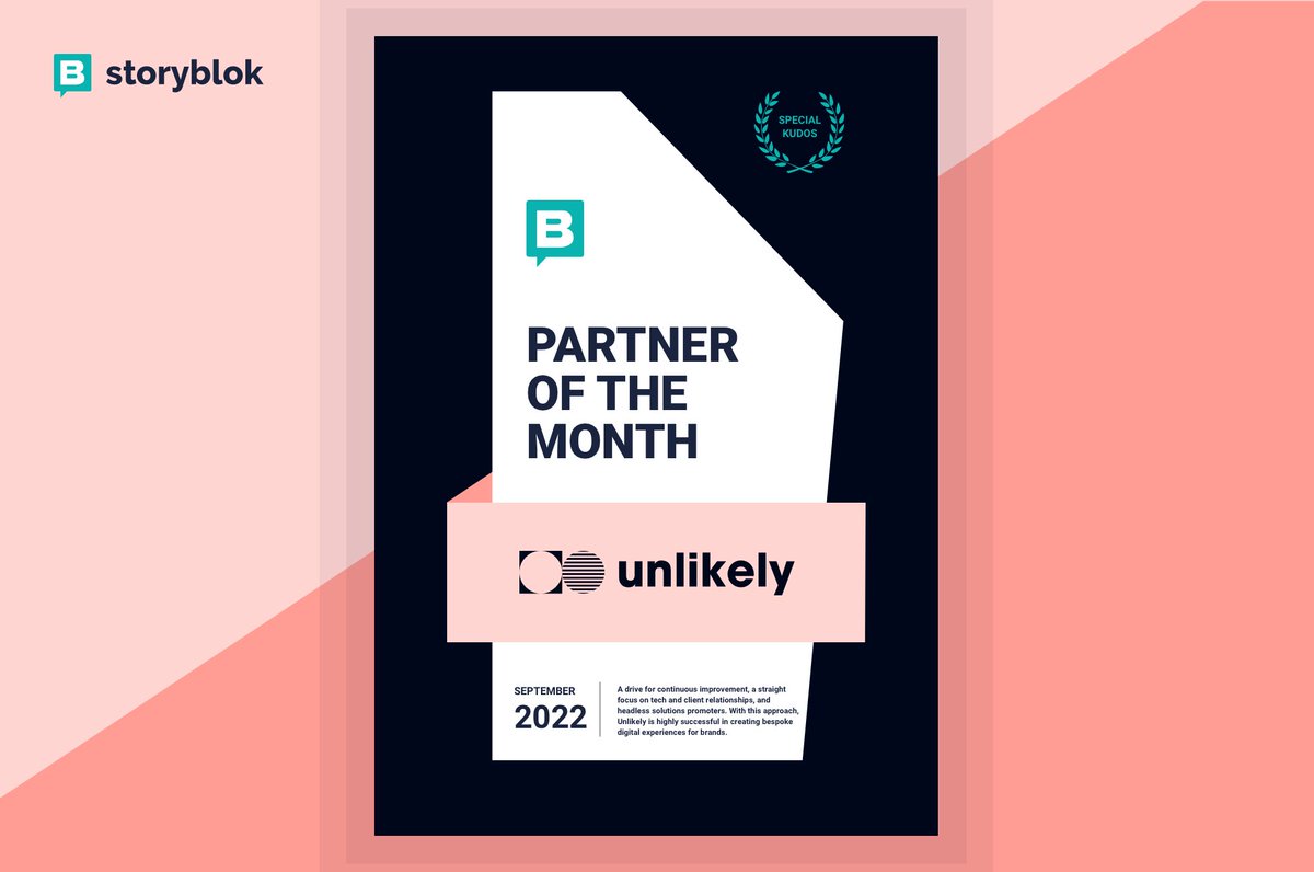 storyblok's tweet photo. Special kudos to @unlikelytech, our agency partner, for partnering up with Storyblok to create bespoke digital experiences! 👏🏼

Check out some of their amazing projects! 🌟⬇️
https://t.co/gvc4DySiaK
#headlessCMS #CMS https://t.co/IYctH6XYpD