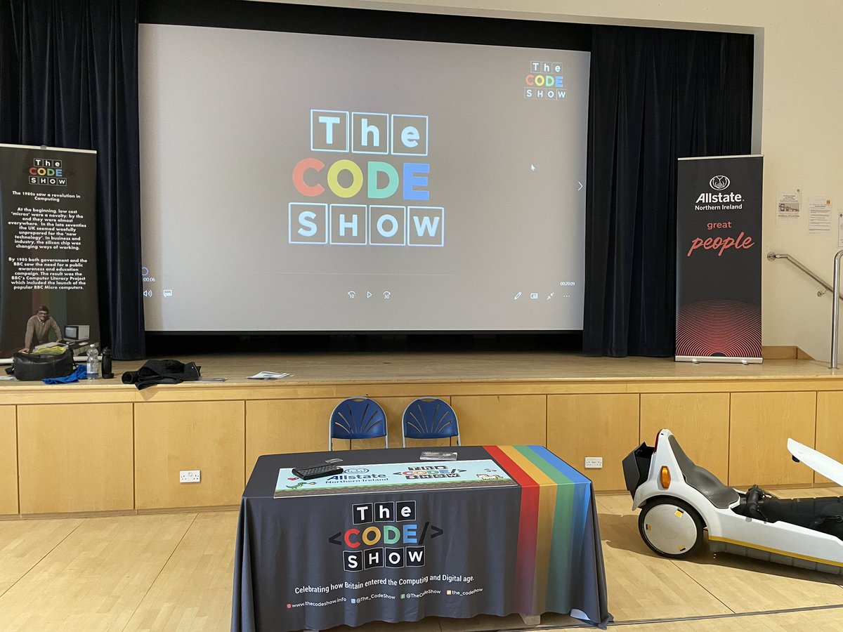 Good from <a href="/rathmoretweets/">Rathmore Grammar</a> day 3 of #TheCODEShowNI
An exciting day ahead