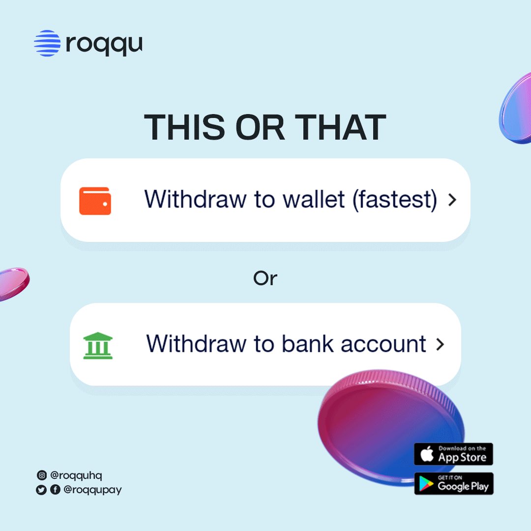 Roqqu on Twitter "Some Roqquians prefer P2P bank withdrawals over P2P