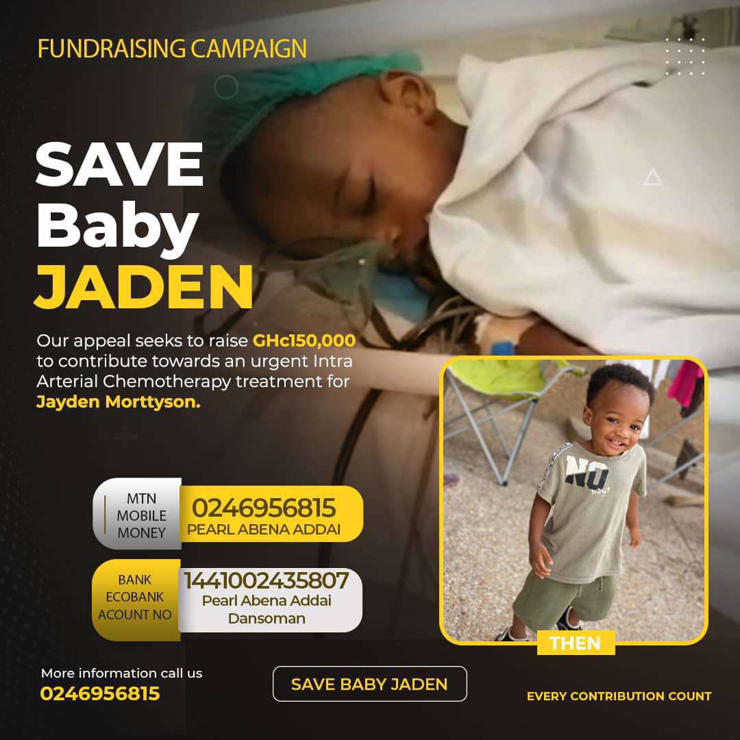 KafuiDey's tweet photo. Thanks to you for your kind donations so far. 

Let’s give it another push and donate towards saving Baby Jaden. 

Kindly send MoMo to 0246956815 [Pearl Abena Addai]

Thank you.

🙏 https://t.co/qI8qYe5ED8