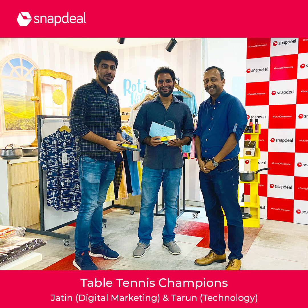 The feeling of inclusiveness and wholeness allows SDians to be at their best. A very exciting townhall this month where, apart from org. updates, we celebrated SDians who are our ‘Warriors of Waste’- continuously working towards efficiency and speed. 
#Snapdeal #Townhall