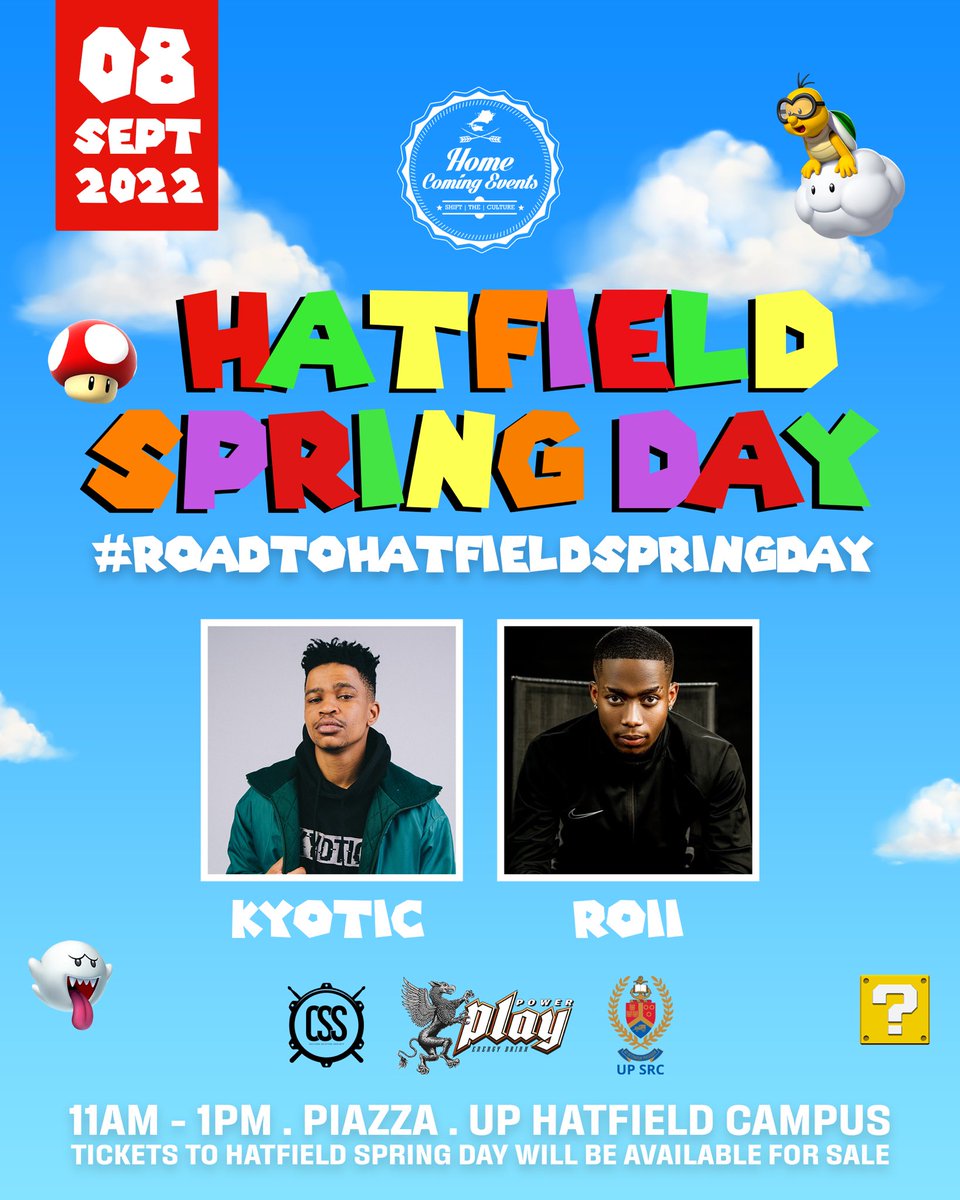 7 days to go until the #hatfieldspringday !!

Join us tomorrow at the Tuks Piazza for a fun filled day with @playenergydrink and the @up_src 

Areyeng!! Ke game!!
