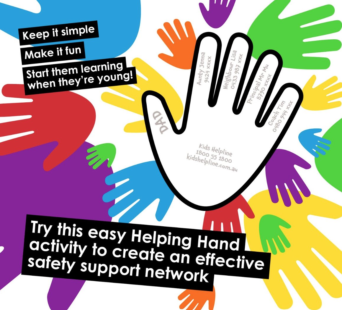 strongsafefab's tweet photo. It's National child protection week this week. You can use our #StrongSafeFabulous 'Helping Hand' activity with your children to help them build a network of trusted grownups to reach out to if they ever need help. Download this free resource here - https://t.co/UZsffXFk7C https://t.co/aEjc8YoVEN