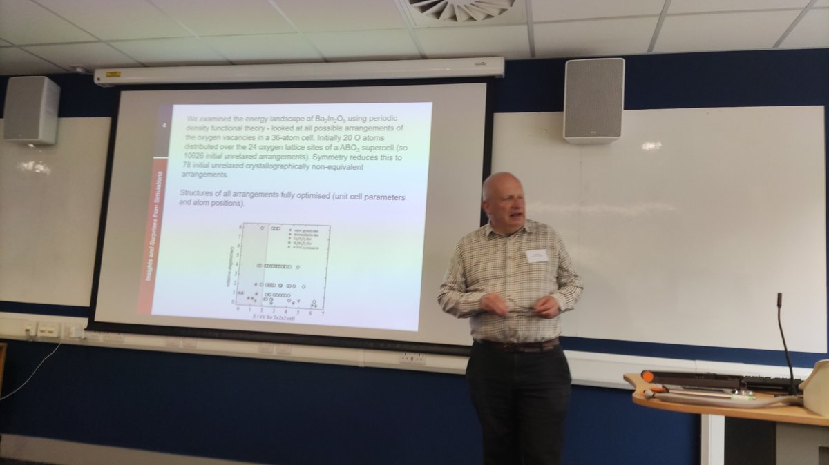 Day 3 of the CCP5 agm starts with an invited talk by Prof Neil Allan from university of Bristol.
