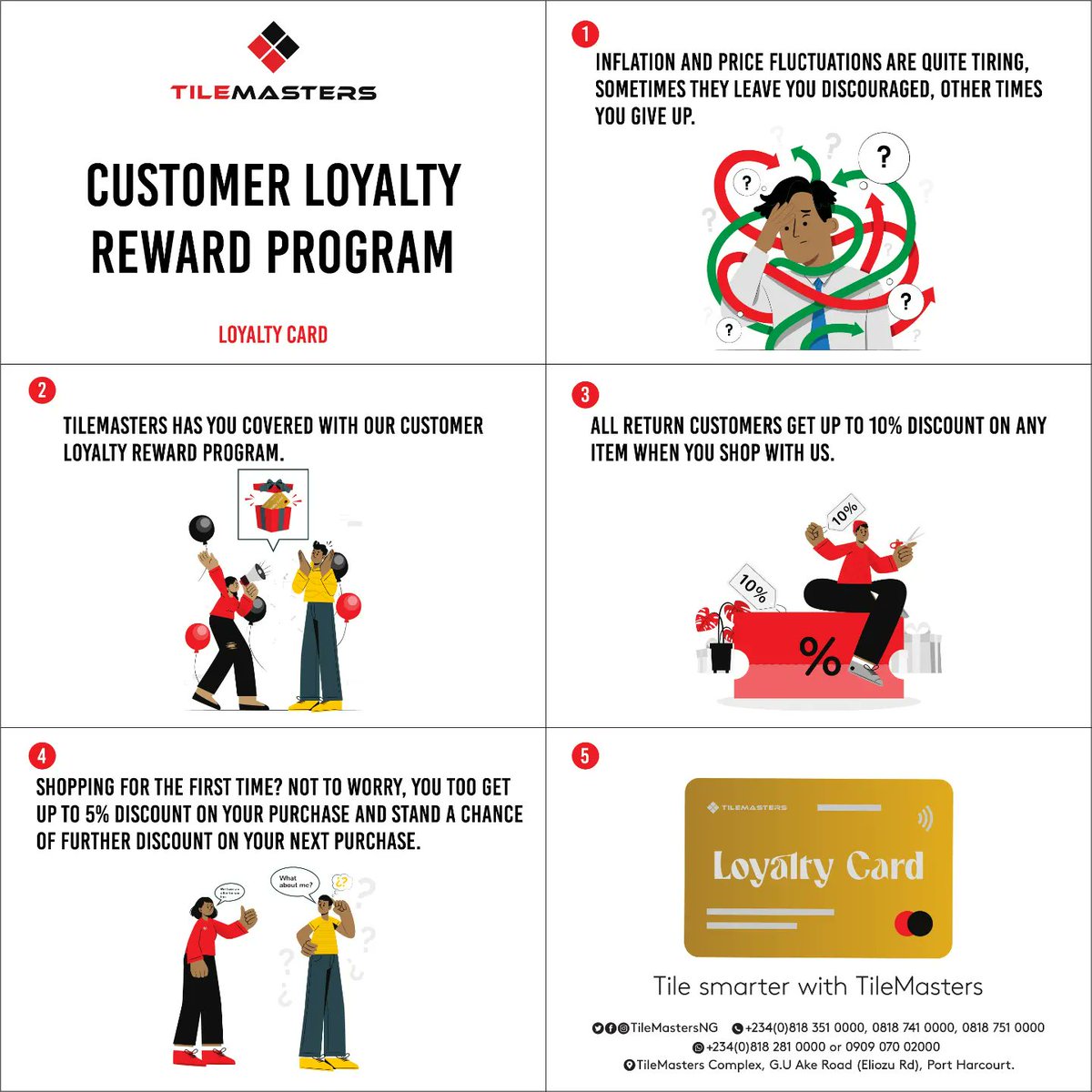 TileMastersNG's tweet photo. Customer Loyalty Reward Program
.
#tiles #TileMasters #interiors #walltiles #floortiles #decor #explorepage #loyaltycard https://t.co/397dVftDlv