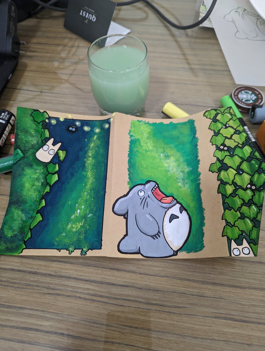 Idrawthethings's tweet photo. Work in progress! #wip #artistsontwitter #GHIBLI #ghiblifanart #totoro #Pokemon #Pikachu https://t.co/TMqhTQ7gLB