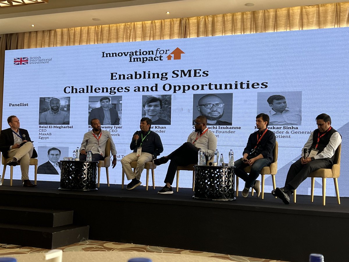 On enabling SMEs in emerging markets… “We look at informal markets as a feature, not a bug. It’s not about how to formalize and replace but rather, digitize and embrace.” - <a href="/kachizukanne/">Onyekachi Izukanne</a> CEO <a href="/tradedepotHQ/">TradeDepot</a>. <a href="/BritishIntInv/">British International Investment</a> summit