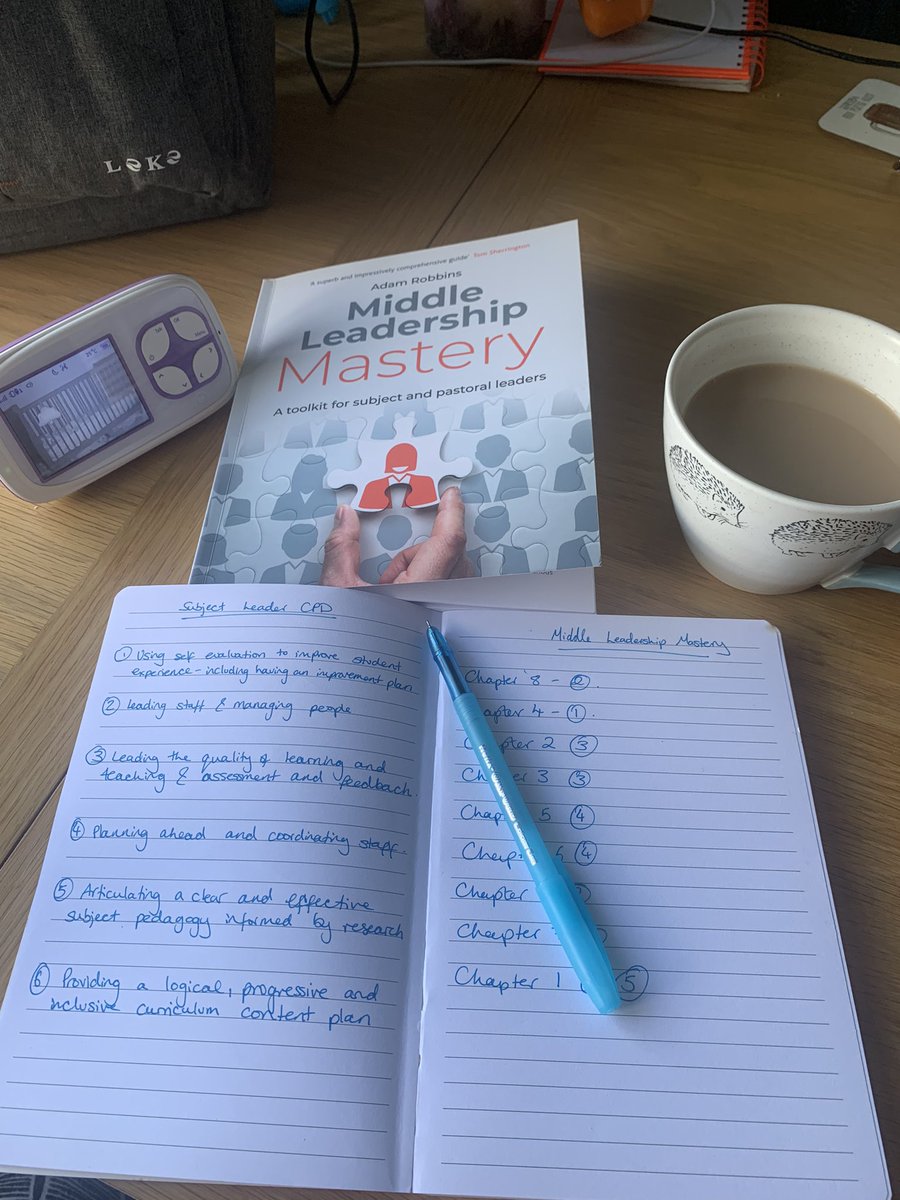 HLHistory's tweet photo. Utilising nap time to add some required reading from @MrARobbins Middle Leadership Mastery to our Subject Leader CPD pathway plans! https://t.co/xE9kr6Uag5