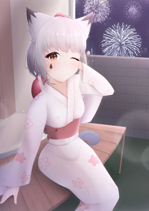 涼月ちゃんと夏の夜...#アズールレーン #涼月 