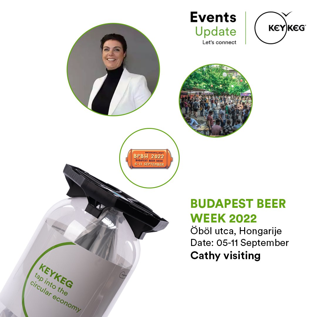 KeyKeg's tweet photo. We’re sponsoring @bpbeerweek, Hungary’s major international craft beer festival. 5-11 September. Cathy is there too. Make a connection with her, discover how #KeyKeg adds value to your beer! https://t.co/Rq0kOqTMD4 #BudapestBeerWeek #Hungary #NeverGoFullCraft https://t.co/OJ0B1sxiSD